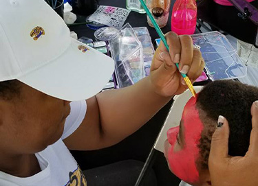 Strokes Of Faith face painting work 5